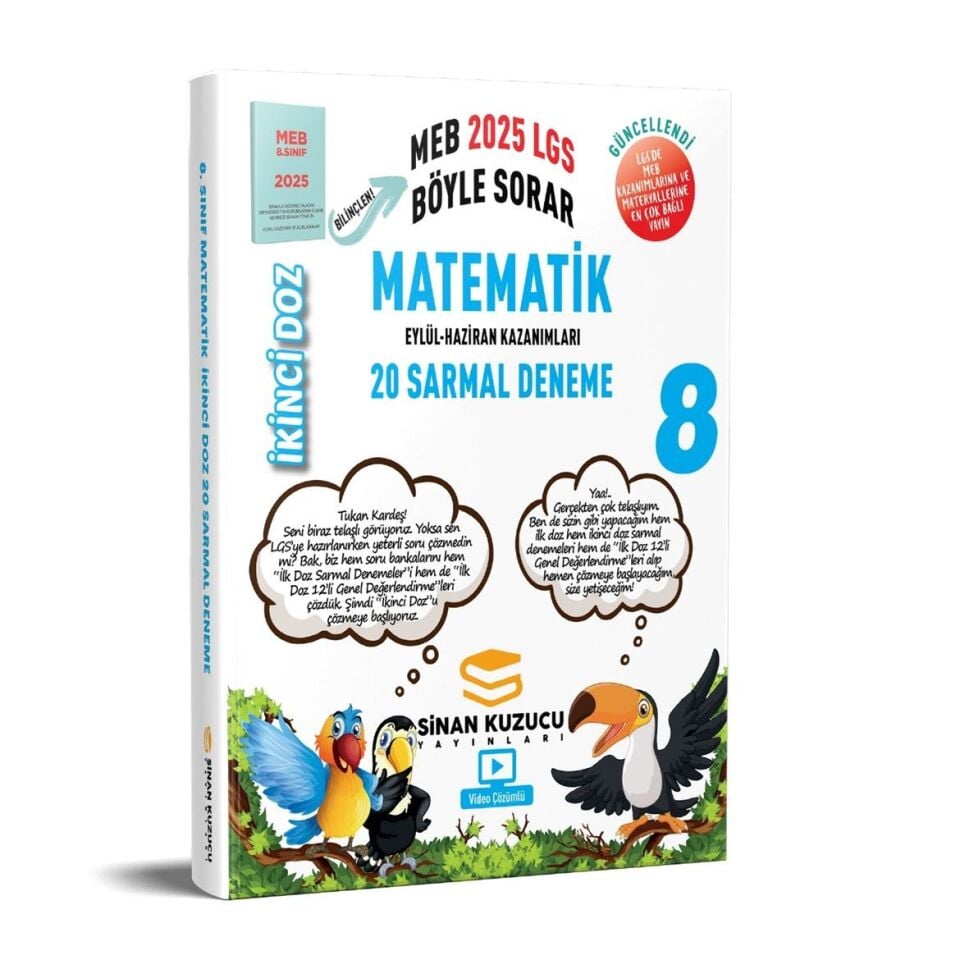 Sinan Kuzucu 8. Sınıf 2025 LGS Matematik İkinci Doz Deneme