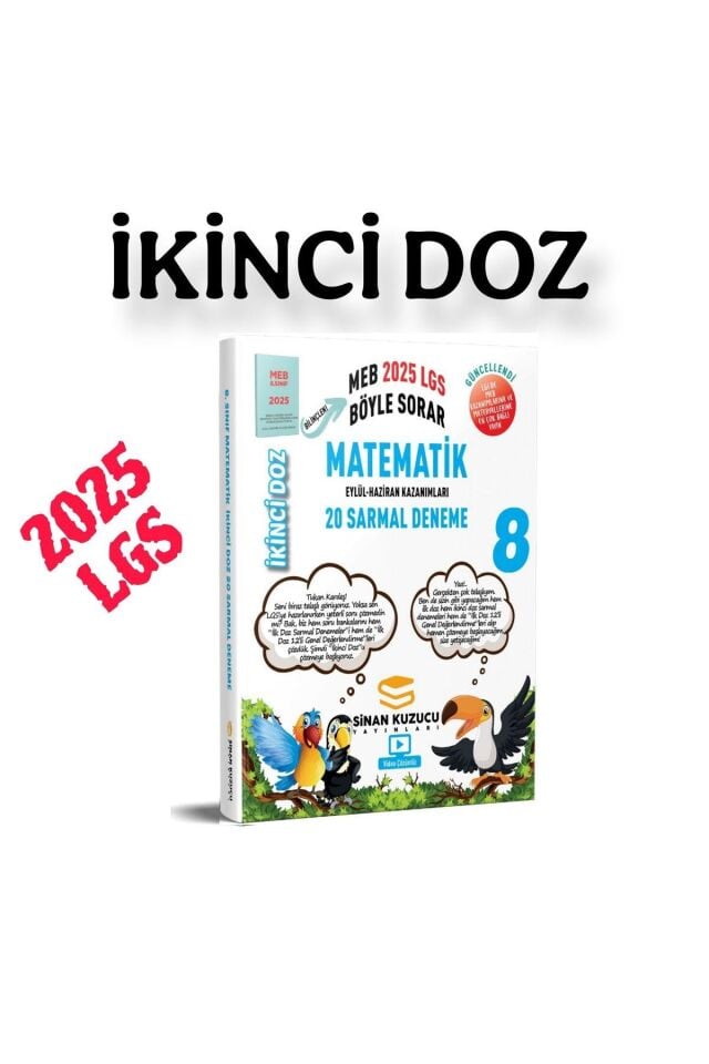 Sinan Kuzucu 8. Sınıf 2025 LGS Matematik İkinci Doz Deneme