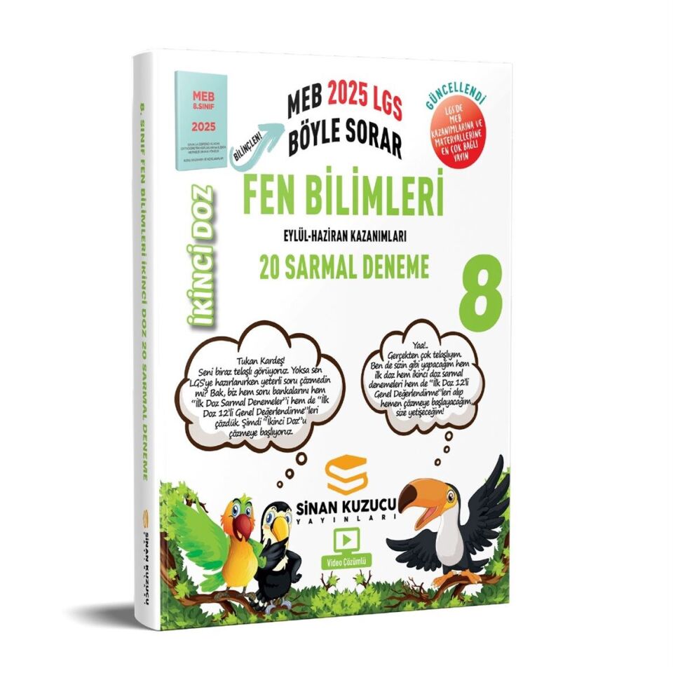 Sinan Kuzucu 8. Sınıf 2025 LGS Fen Bilimleri İkinci Doz Deneme