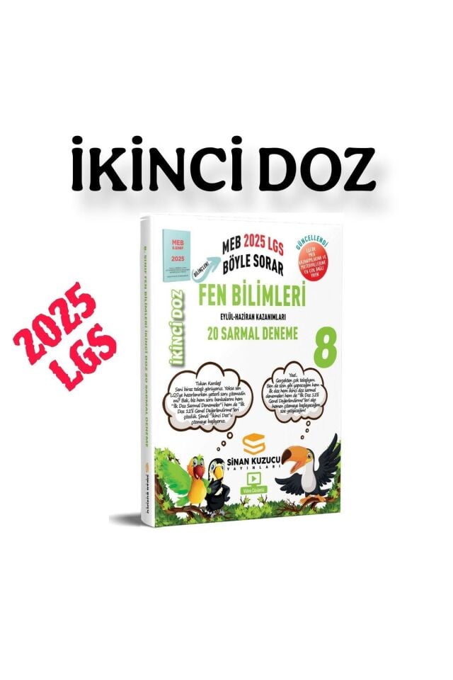 Sinan Kuzucu 8. Sınıf 2025 LGS Fen Bilimleri İkinci Doz Deneme