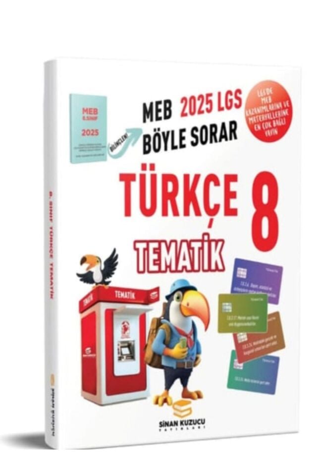 Sinan Kuzucu 8. Sınıf 2025 LGS Türkçe Tematik Soru Bankası