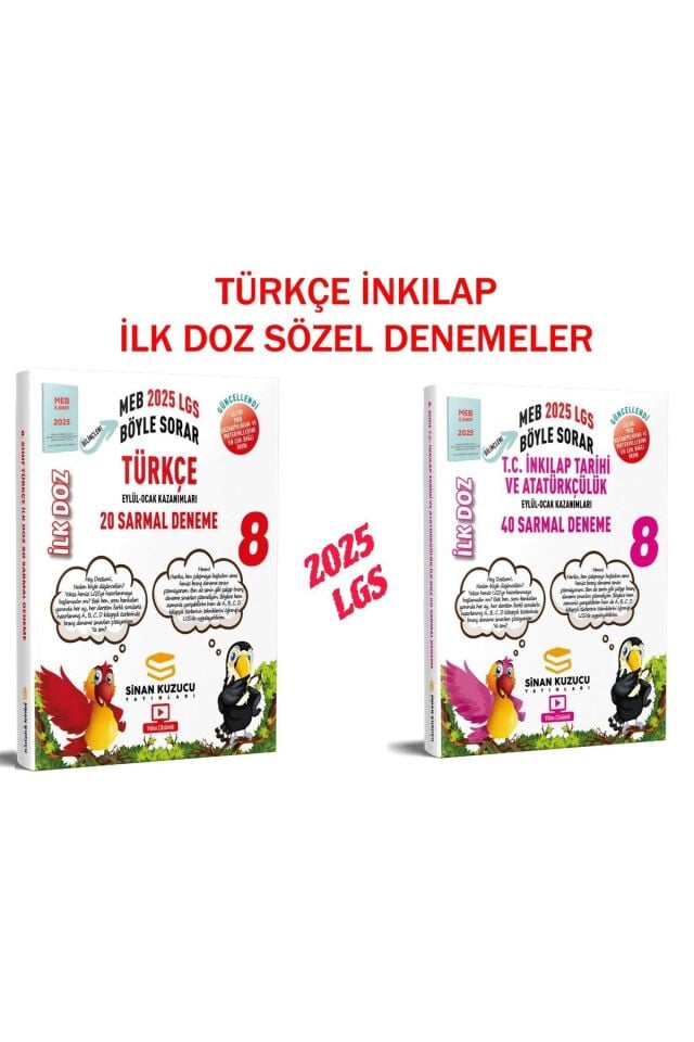 Sinan Kuzucu 8. Sınıf LGS 2025 Türkçe ve İnkılap İlk Doz Deneme