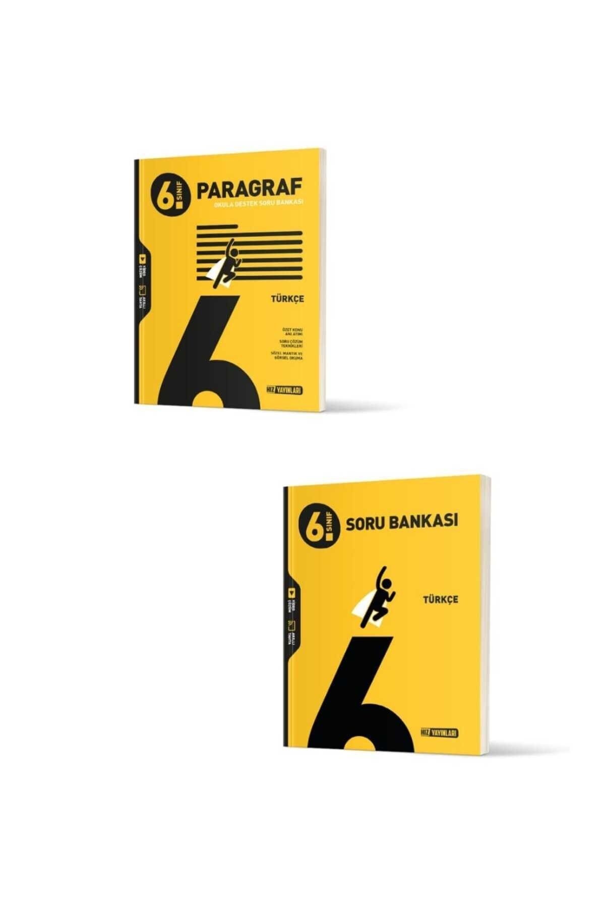 Hız Yayınları - 6. Sınıf Paragraf ve Türkçe 2'li Set Soru Bankası