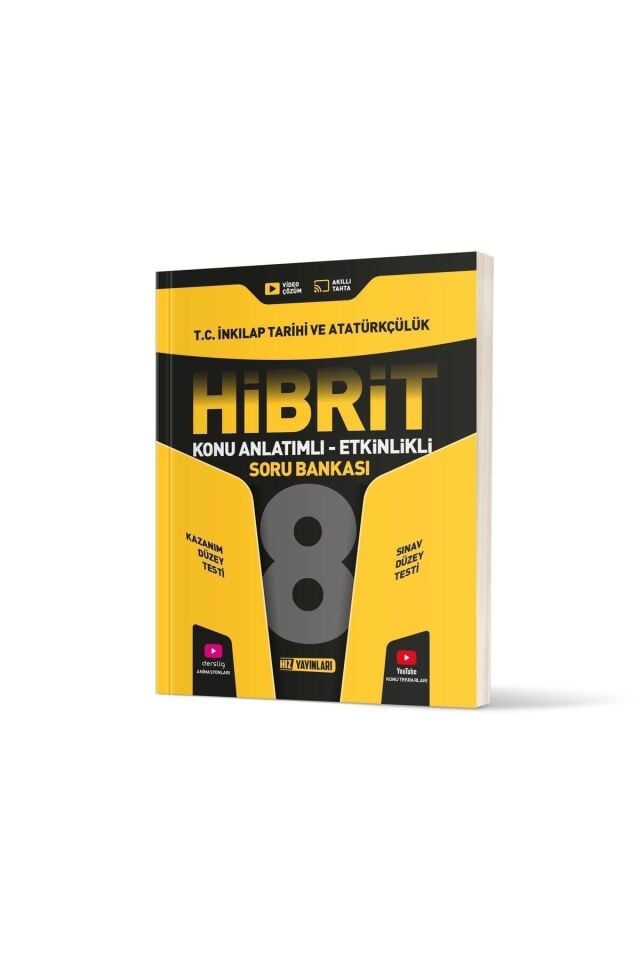 Hız Yayınları 8. Sınıf İnkılap Tarihi HİBRİT Soru Bankası