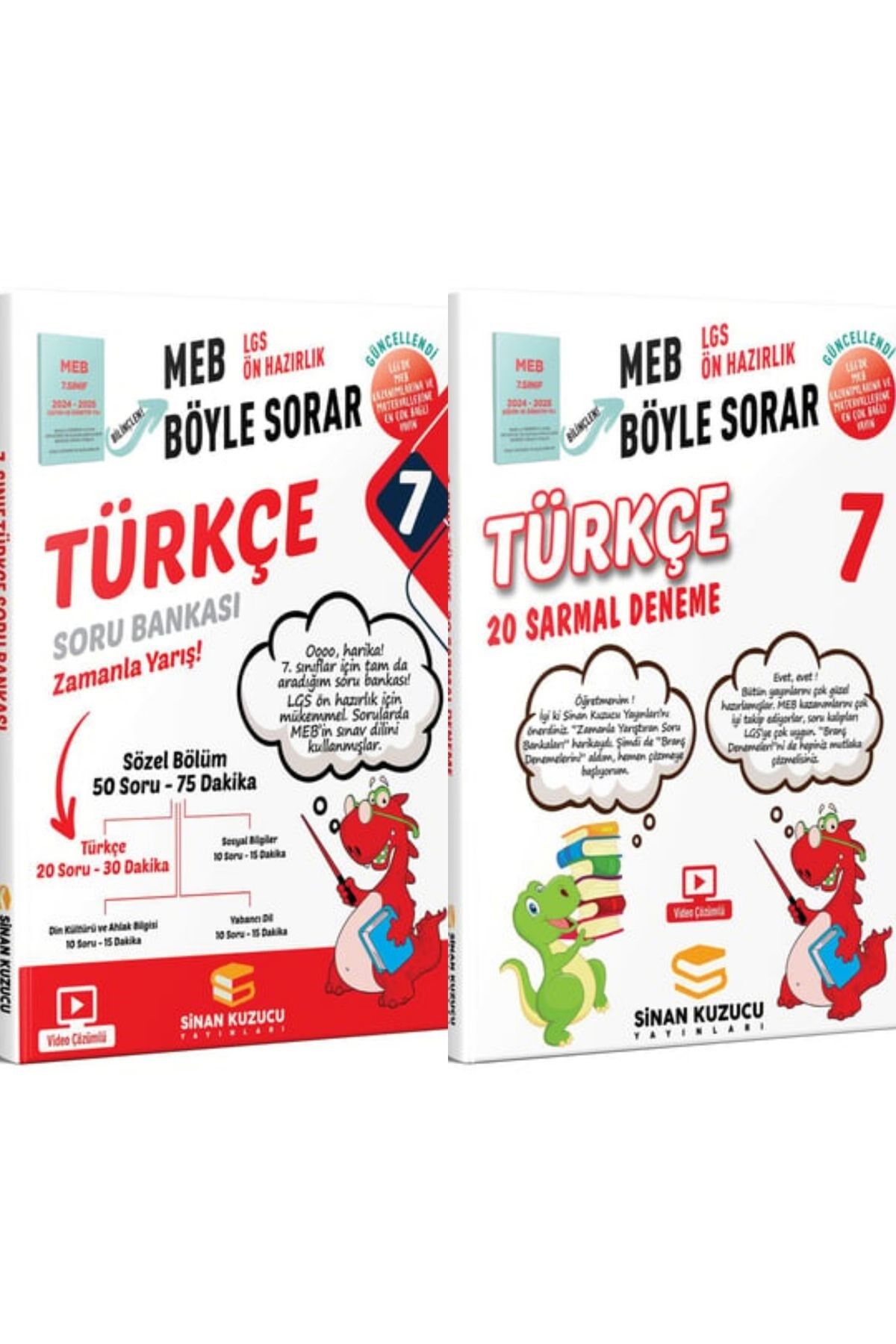 Sinan Kuzucu 7. Sınıf Türkçe Soru Bankası ve Deneme Seti