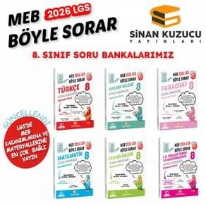 Sinan Kuzucu 8. Sınıf 2026 LGS 6'lı Soru Bankası Seti