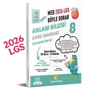 Sinan Kuzucu Yayınları - 8. Sınıf 2026 LGS Anlam Bilgisi Soru Bankası