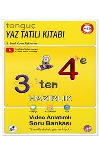 Tonguç Akademi - 3'ten 4'e Hazırlık Yaz Tatili Kitabı