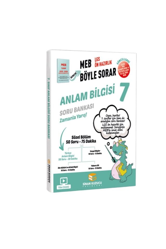 Sinan Kuzucu Yayınları - 7. Sınıf Anlam Bilgisi Soru Bankası