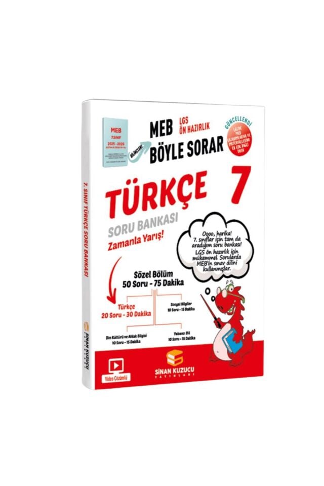 Sinan Kuzucu Yayınları - 7. Sınıf Türkçe Soru Bankası