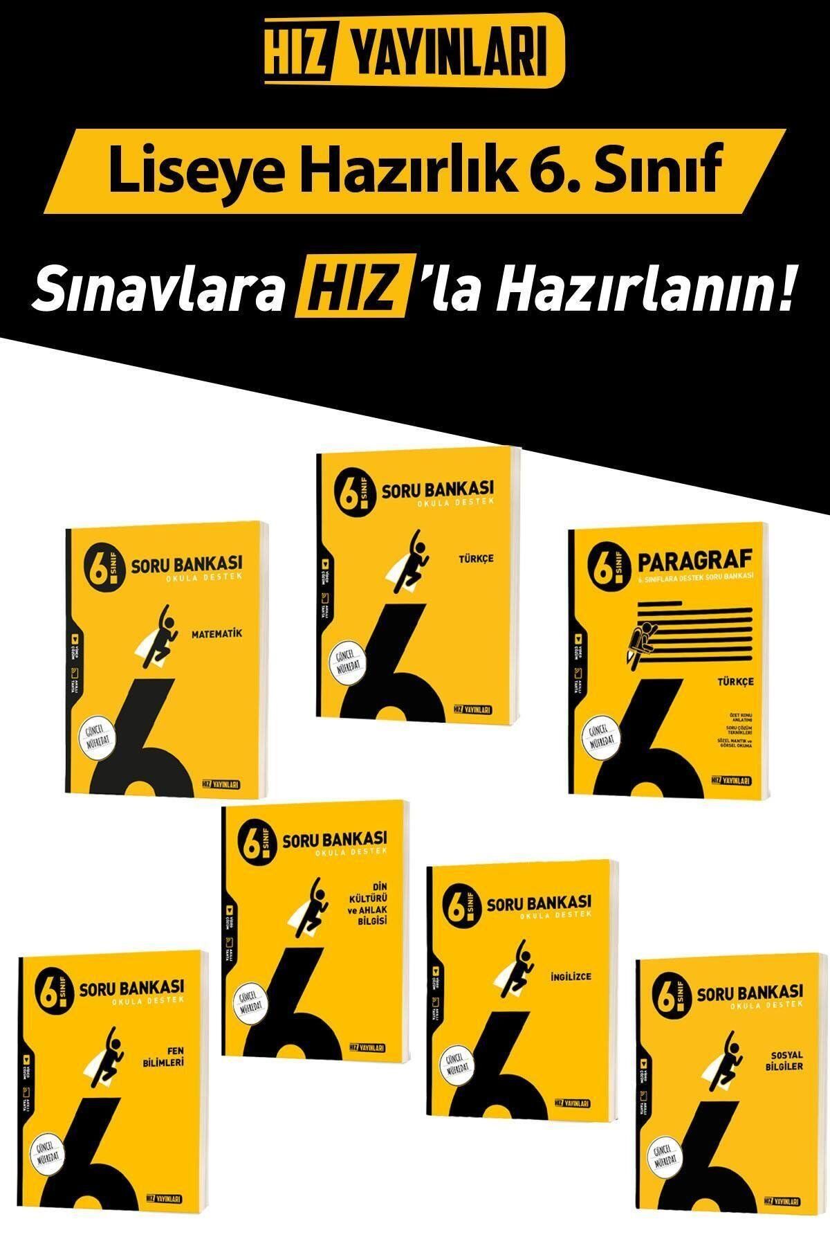 Hız Yayınları 6. Sınıf Soru Bankası Seti Toplam 7 Kaynak 25-26 Sezon Güncel Baskı