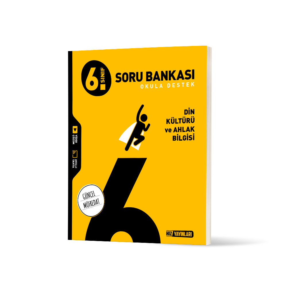 Hız Yayınları 6. SINIF DİN KÜLTÜRÜ VE AHLAK BİLGİSİ SORU BANKASI 2025 2026