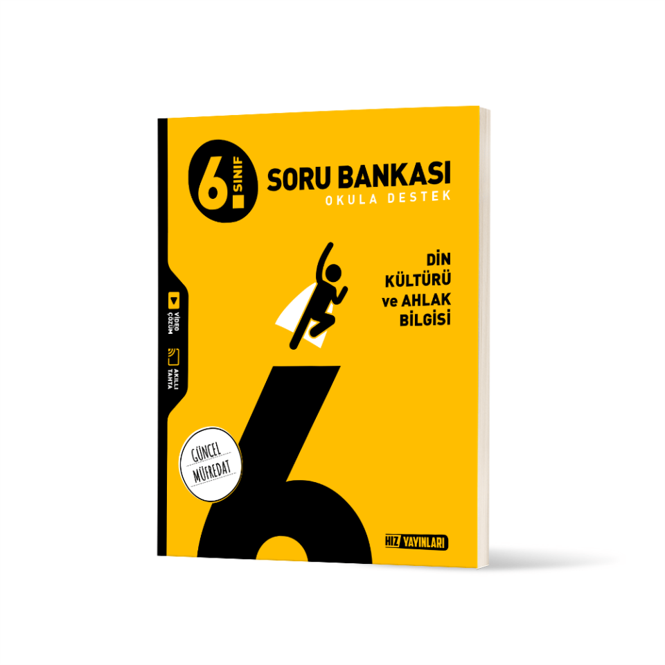 Hız Yayınları 6. SINIF DİN KÜLTÜRÜ VE AHLAK BİLGİSİ SORU BANKASI 2025 2026
