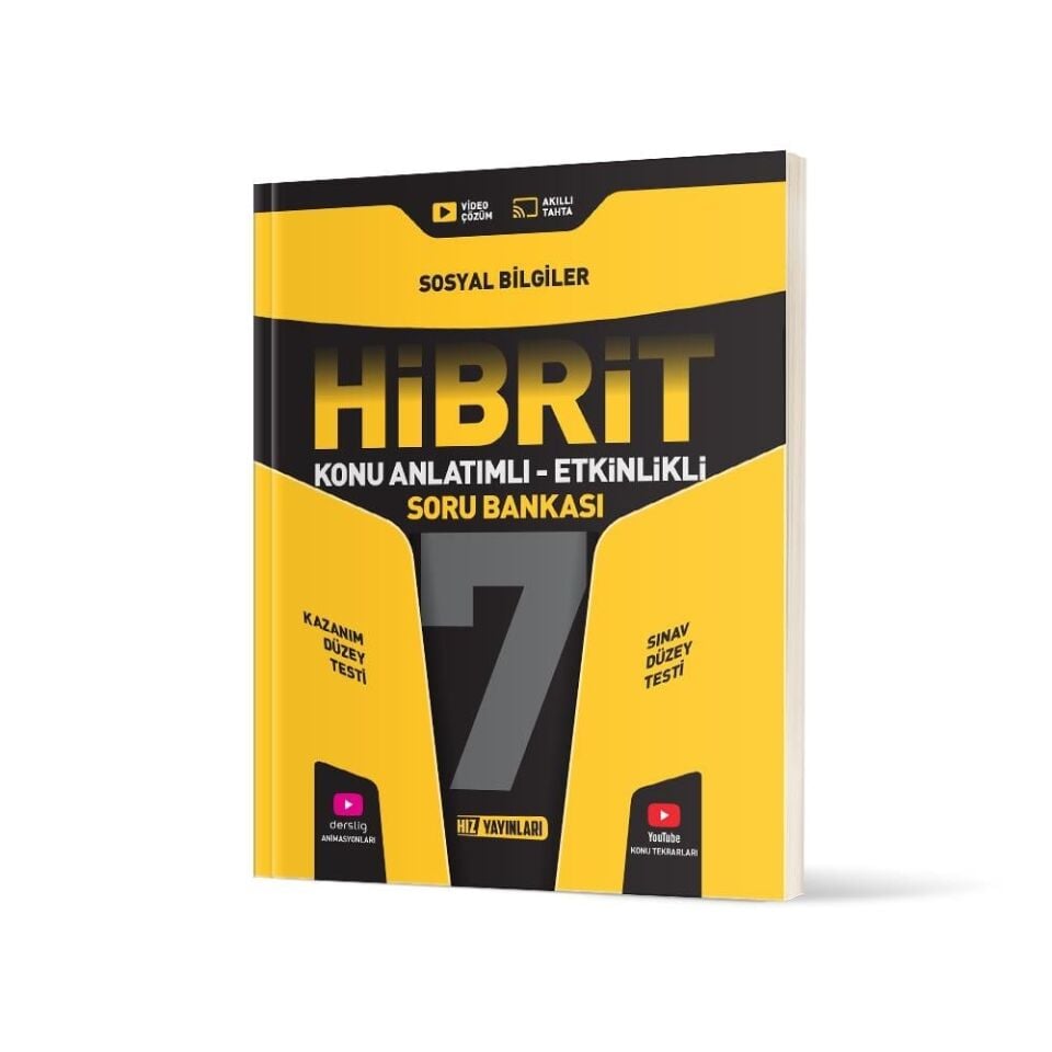 Hız Yayınları - 7. SINIF HİBRİT SOSYAL BİLGİLER SORU BANKASI