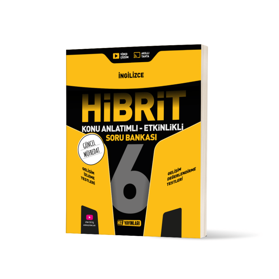 Hız Yayınları 6. SINIF HİBRİT İNGİLİZCE SORU BANKASI 2025 2026