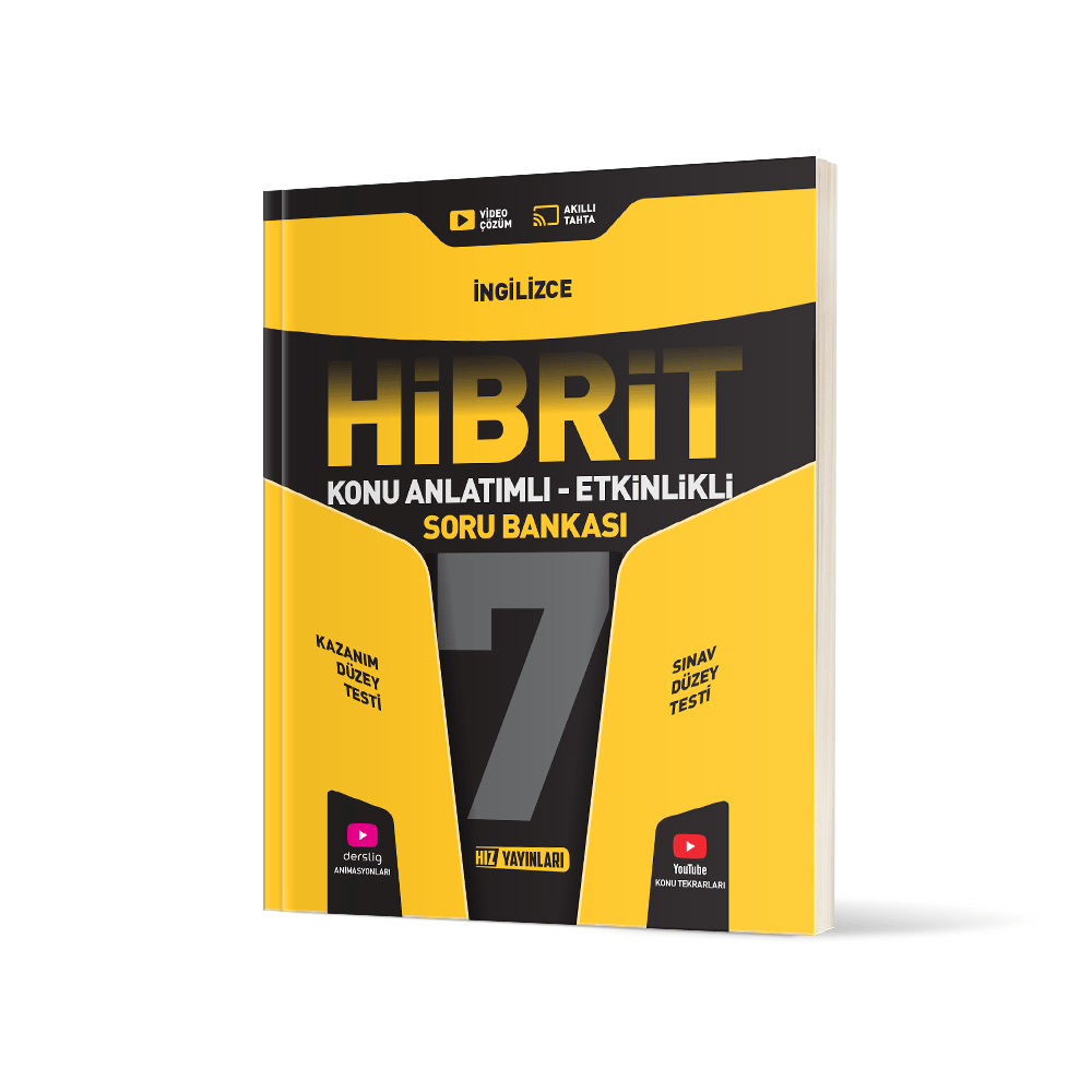 Hız Yayınları - 7. SINIF HİBRİT İNGİLİZCE SORU BANKASI