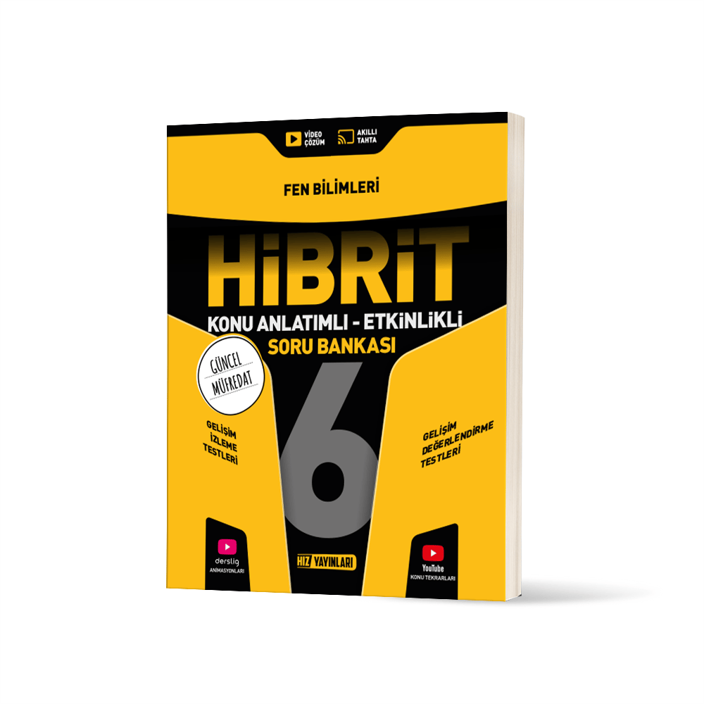 Hız Yayınları 6. SINIF HİBRİT FEN BİLİMLERİ SORU BANKASI 2025 2026