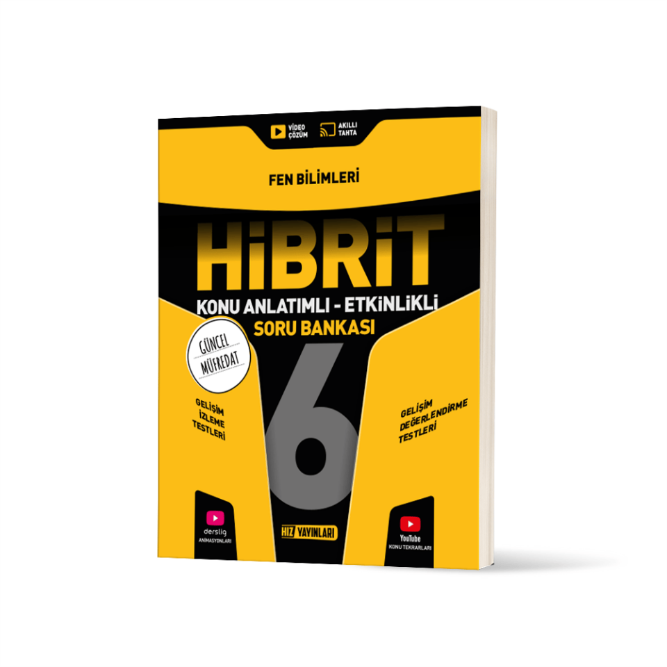 Hız Yayınları 6. SINIF HİBRİT FEN BİLİMLERİ SORU BANKASI 2025 2026