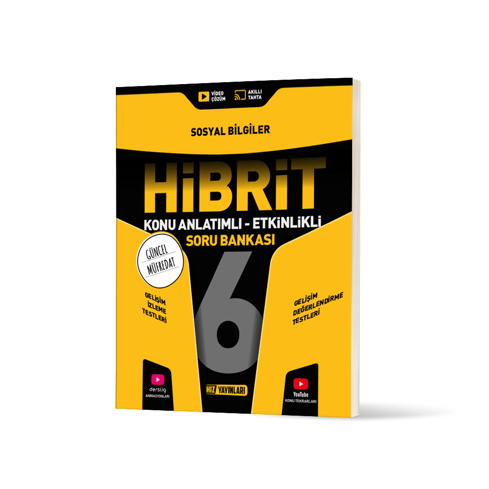 Hız Yayınları 6. SINIF HİBRİT SOSYAL BİLGİLER SORU BANKASI 2025 2026