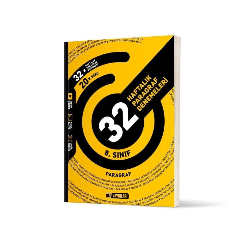 Hız Yayınları - 8.SINIF 32 HAFTALIK PARAGRAF DENEMELERİ