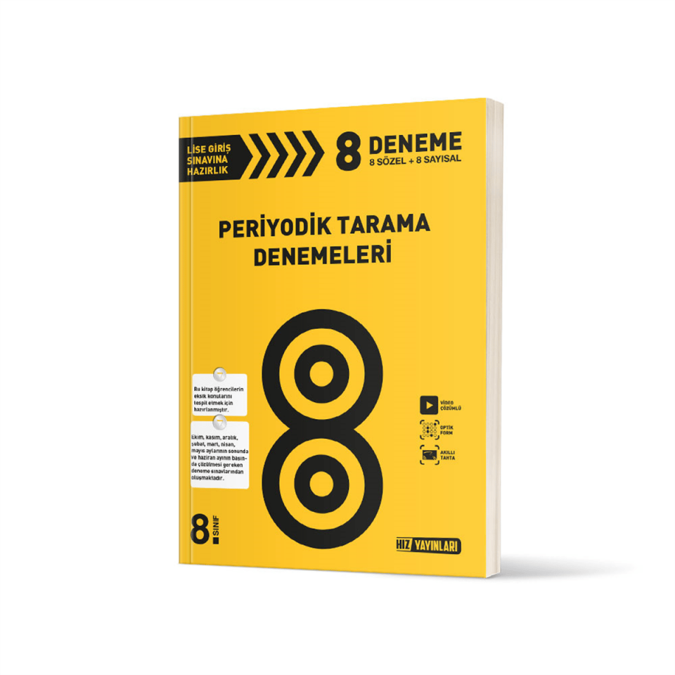 Hız Yayınları - 8. SINIF PERİYODİK TARAMA DENEMELERİ