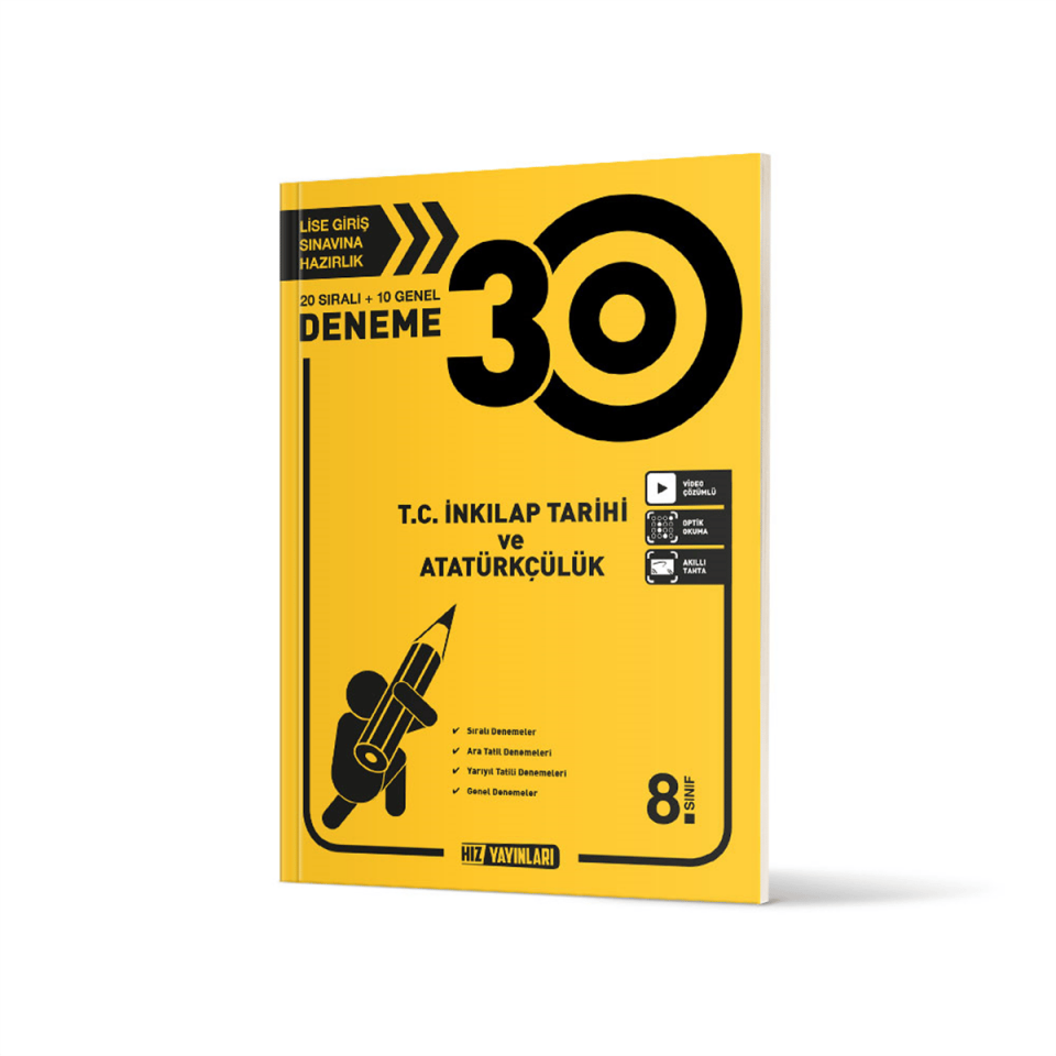 Hız Yayınları - 8. SINIF İNKİLAP TARİHİ 30 LU DENEME
