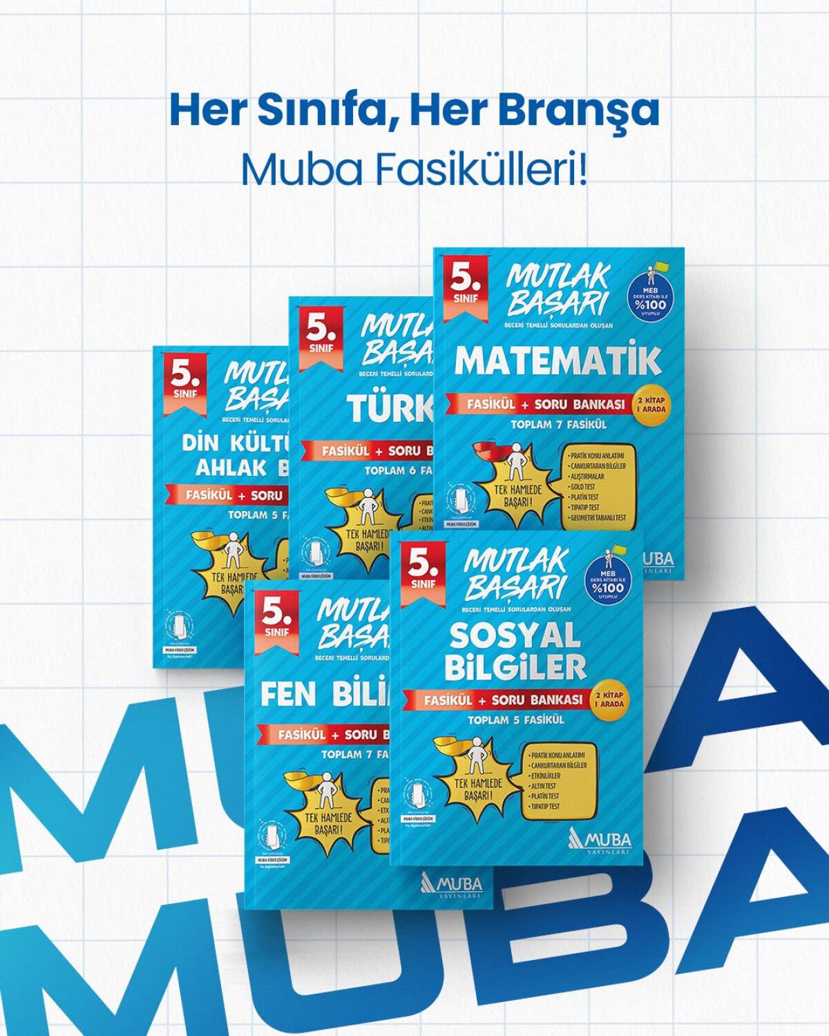 Muba Yayınları - 5.Sınıf Fasikül + Soru Bankası Full Set.