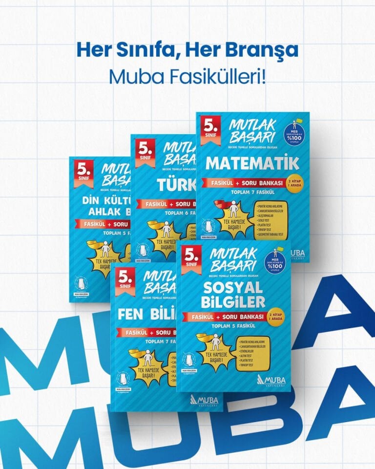 Muba Yayınları - 5.Sınıf Fasikül + Soru Bankası Full Set.