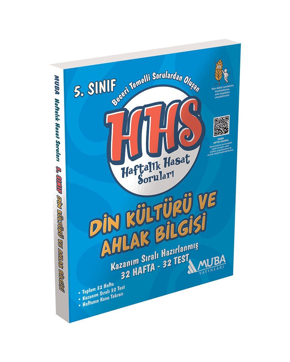 Muba Yayınları -5.Sınıf Din Kültürü Haftalık Hasat Soruları (HHS)