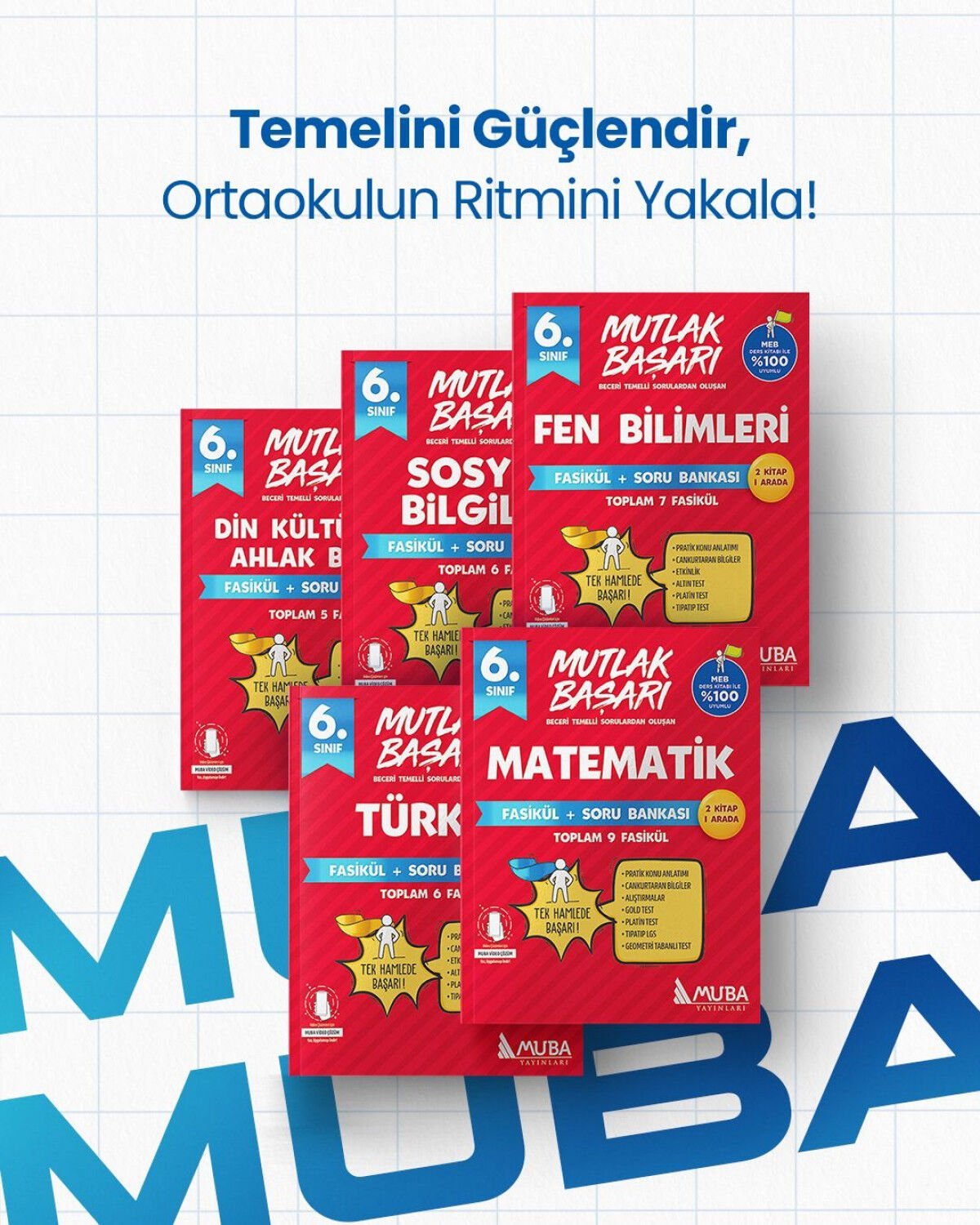 Muba Yayınları - 6.Sınıf Fasikül + Soru Bankası Full Set.