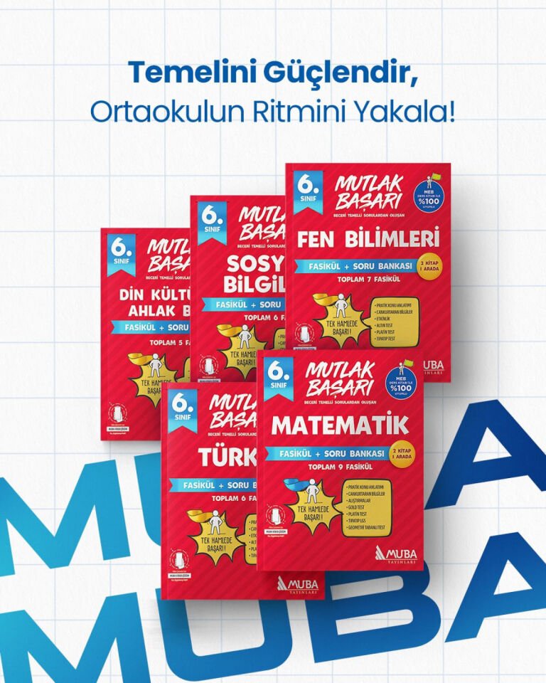 Muba Yayınları - 6.Sınıf Fasikül + Soru Bankası Full Set.