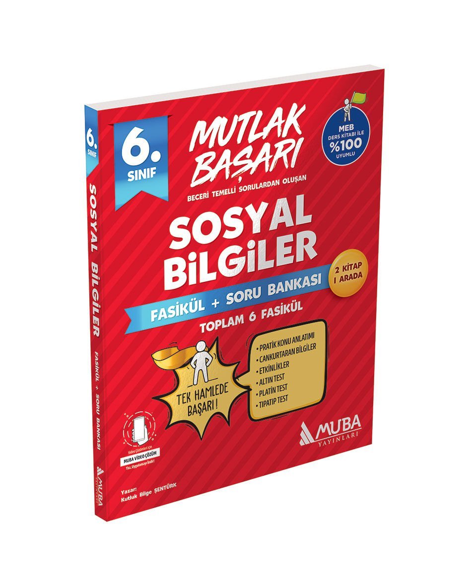 Muba Yayınları - 6.Sınıf Sosyal Bilgiler Fasikül + Soru Bankası