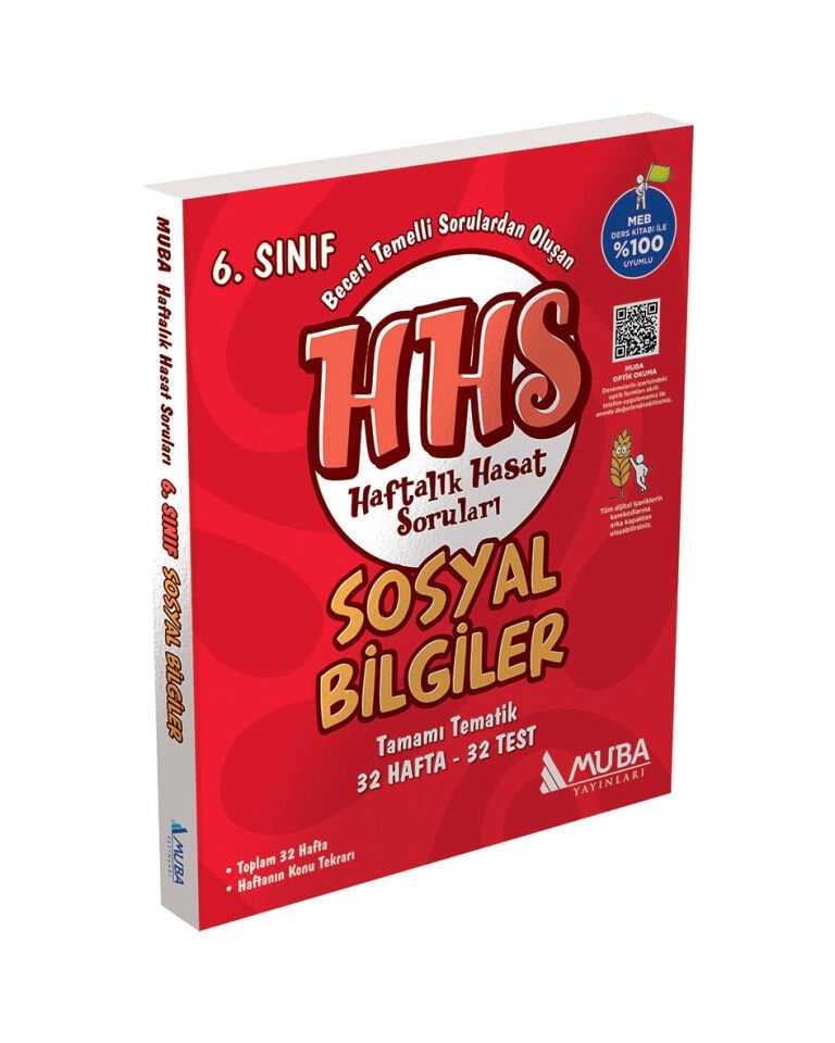 Muba Yayınları - 6.Sınıf Sosyal Bilgiler Haftalık Hasat Soruları (HHS)