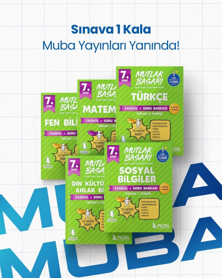 Muba Yayınları - 7.Sınıf Fasikül + Soru Bankası Full Set.
