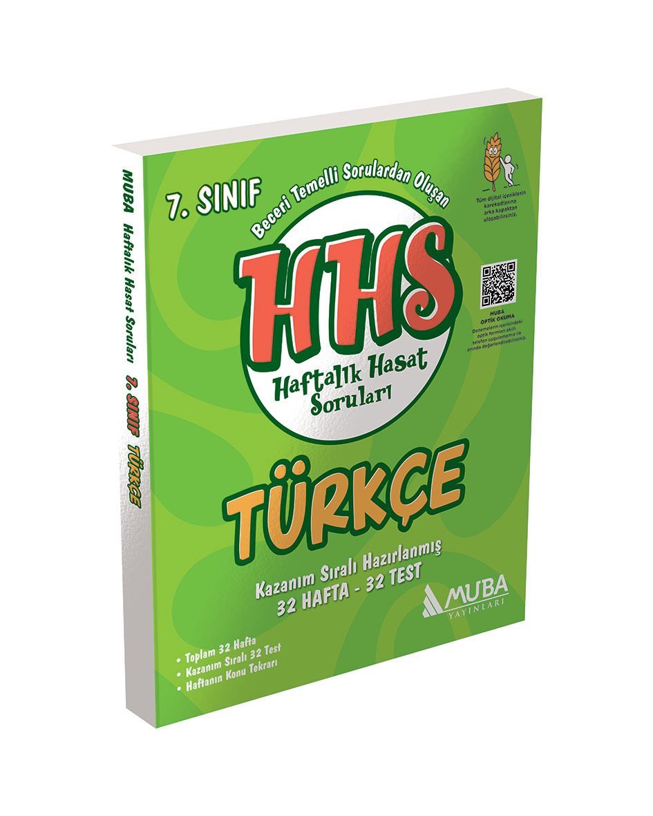 Muba Yayınları - 7.Sınıf Türkçe Haftalık Hasat Soruları (HHS)