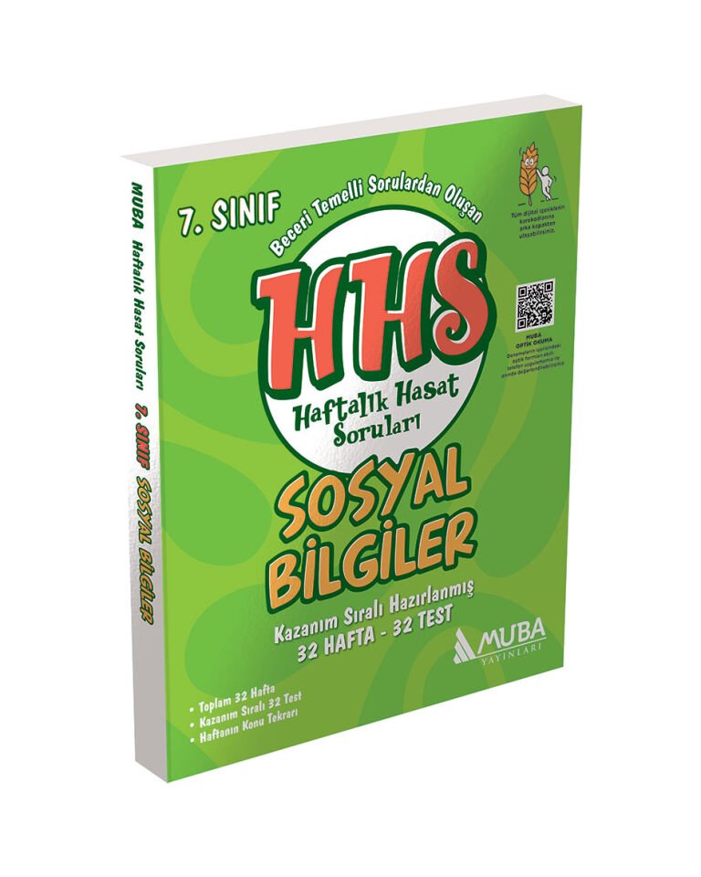 Muba Yayınları - 7.Sınıf Sosyal Bilgiler Haftalık Hasat Soruları (HHS)