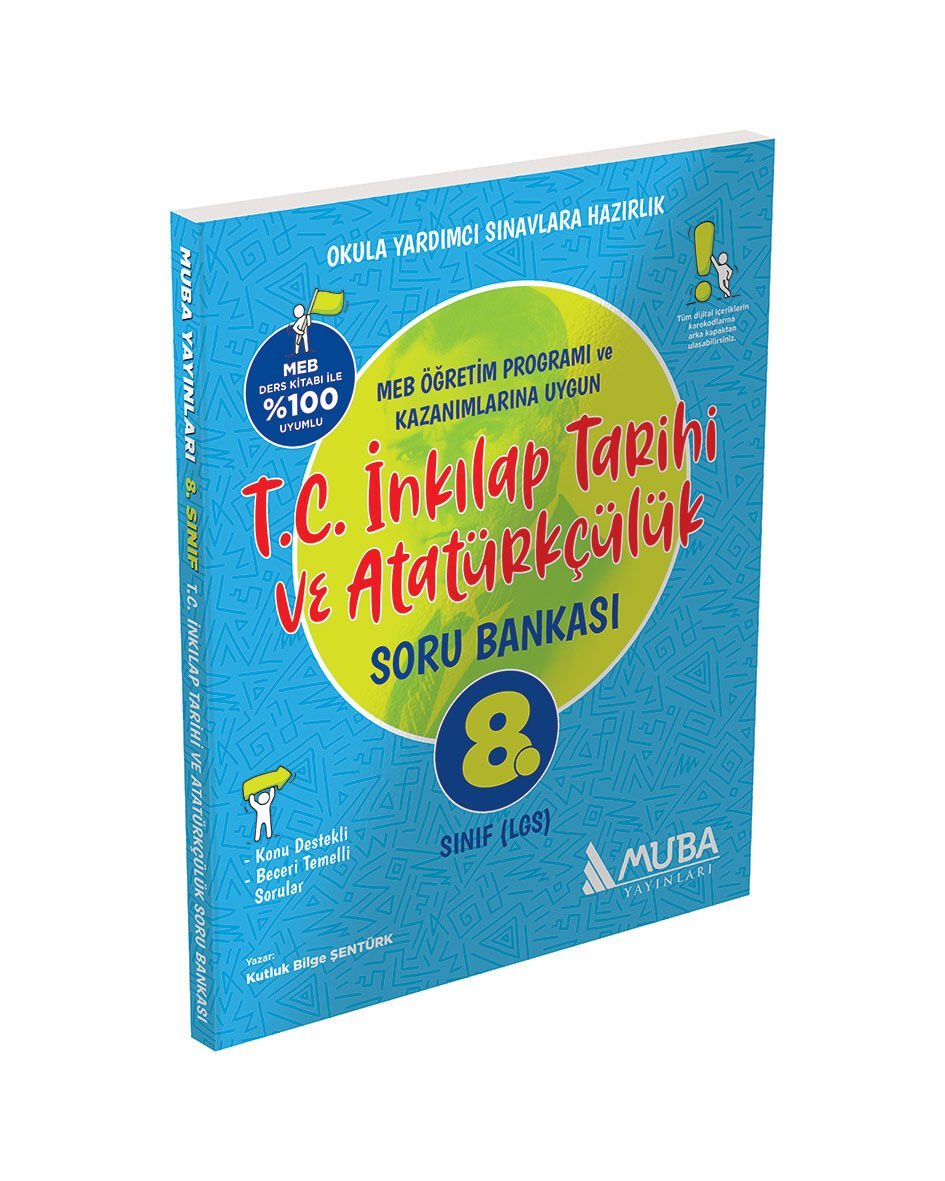 Muba Yayınları - 8. Sınıf T.C İnk. Tarihi ve Atatürkçülük Soru Bankası
