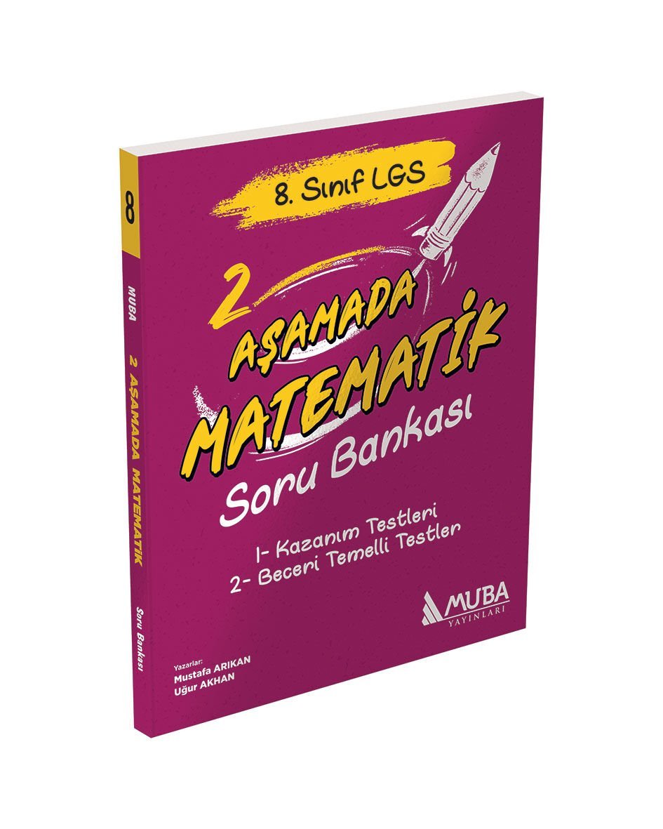 Muba Yayınları - 8.Sınıf 2 Aşamada Matematik Soru Bankası