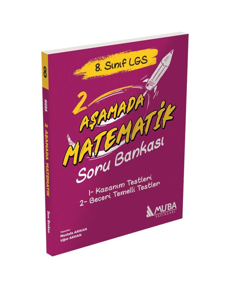 Muba Yayınları - 8.Sınıf 2 Aşamada Matematik Soru Bankası