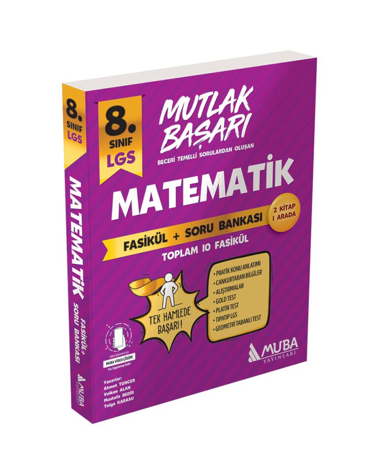 Muba Yayınları - 8.Sınıf Matematik Fasikül+Soru Bankası