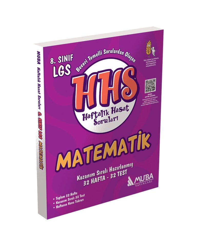 Muba Yayınları - 8.Sınıf Matematik Haftalık Hasat Soruları (HHS)