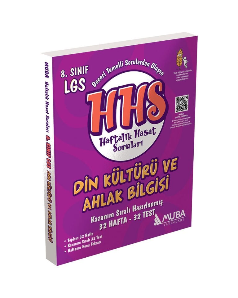 Muba Yayınları - 8.Sınıf Din Kültürü Haftalık Hasat Soruları (HHS)