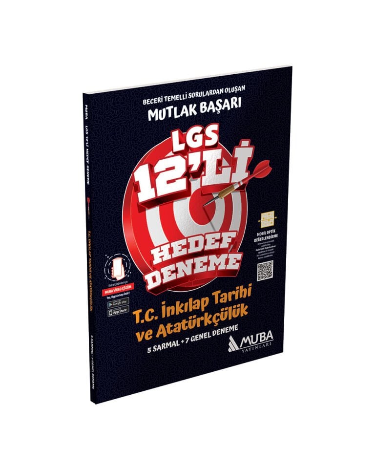 Muba Yayınları - 8.Sınıf T.C. İnkılap Tarihi ve Atatürkçülük 12 Li Hedef Deneme