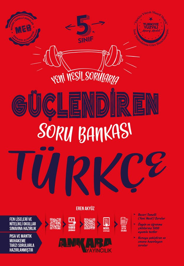 Ankara Yayıncılık - 5. Sınıf Güçlendiren Türkçe Soru Bankası