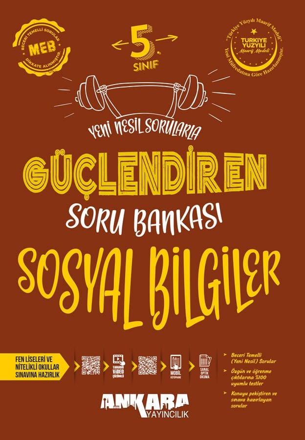 Ankara Yayıncılık - 5. Sınıf Güçlendiren Sosyal Bilgiler Soru Bankası