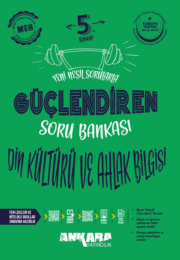 Ankara Yayıncılık - 5. Sınıf Güçlendiren Din Kültürü ve Ahlak Bilgisi Soru Bankası