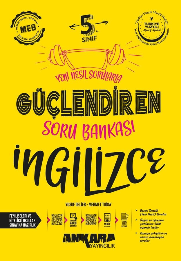 Ankara Yayıncılık - 5. Sınıf Güçlendiren İngilizce Soru Bankası