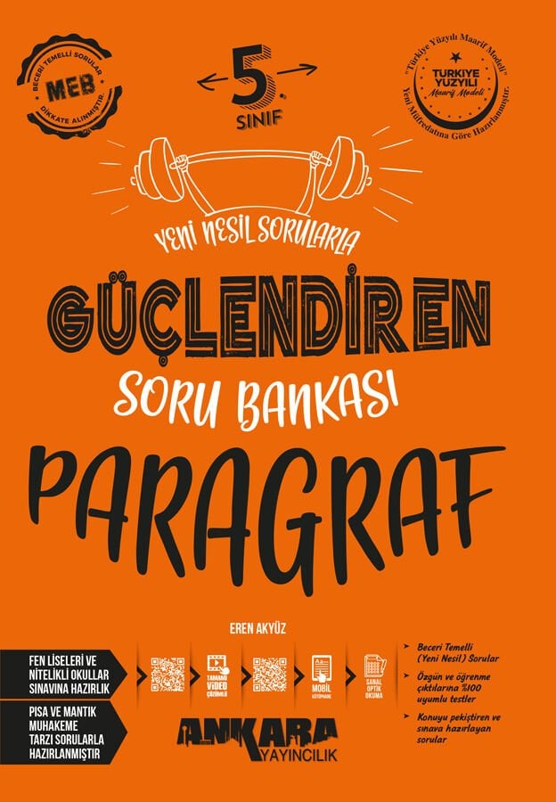 Ankara Yayıncılık - 5. Sınıf Güçlendiren Paragraf Soru Bankası