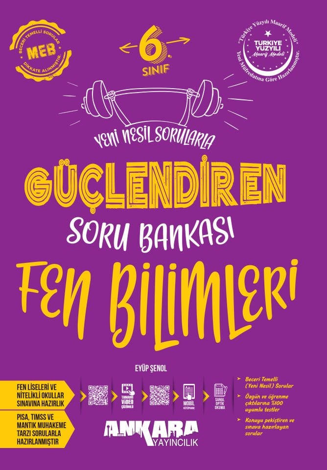 Ankara Yayıncılık - 6. Sınıf Fen Bilimleri Güçlendiren Soru Bankası