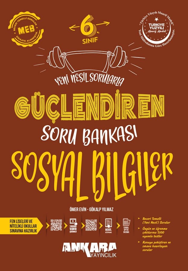 Ankara Yayıncılık - 6. Sınıf Sosyal Bilgiler Güçlendiren Soru Bankası